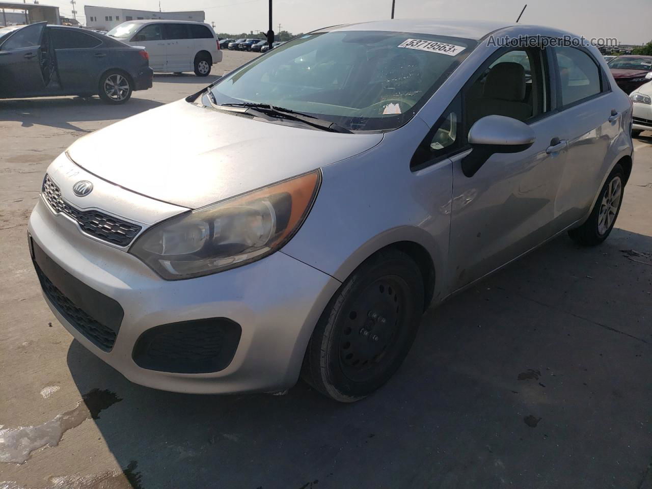 2013 Kia Rio Ex Серебряный vin: KNADN5A35D6304532