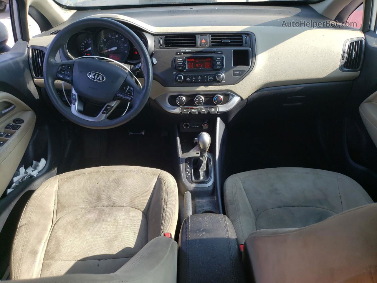 2013 Kia Rio Ex Серебряный vin: KNADN5A35D6304532