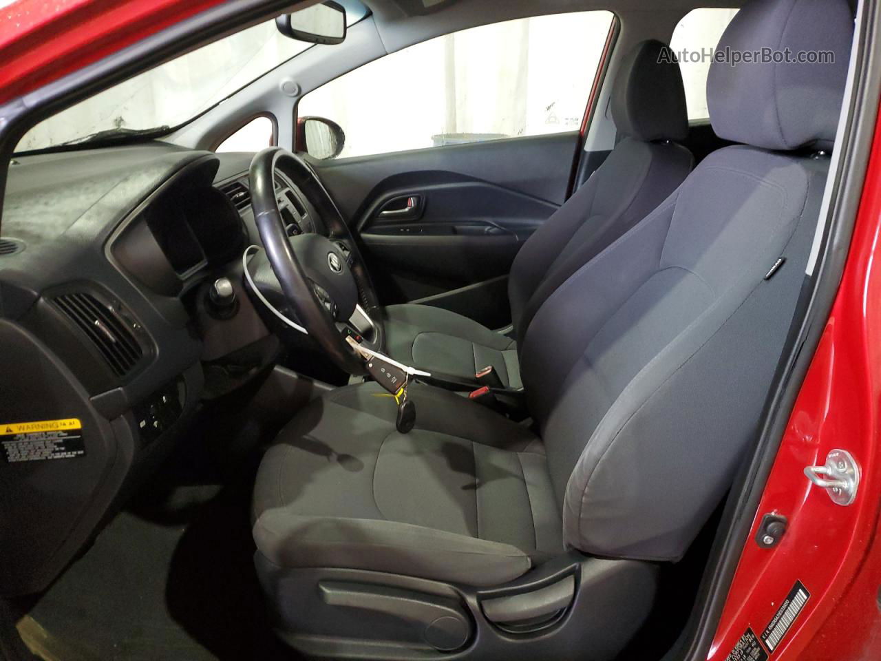 2014 Kia Rio Ex Red vin: KNADN5A35E6339010