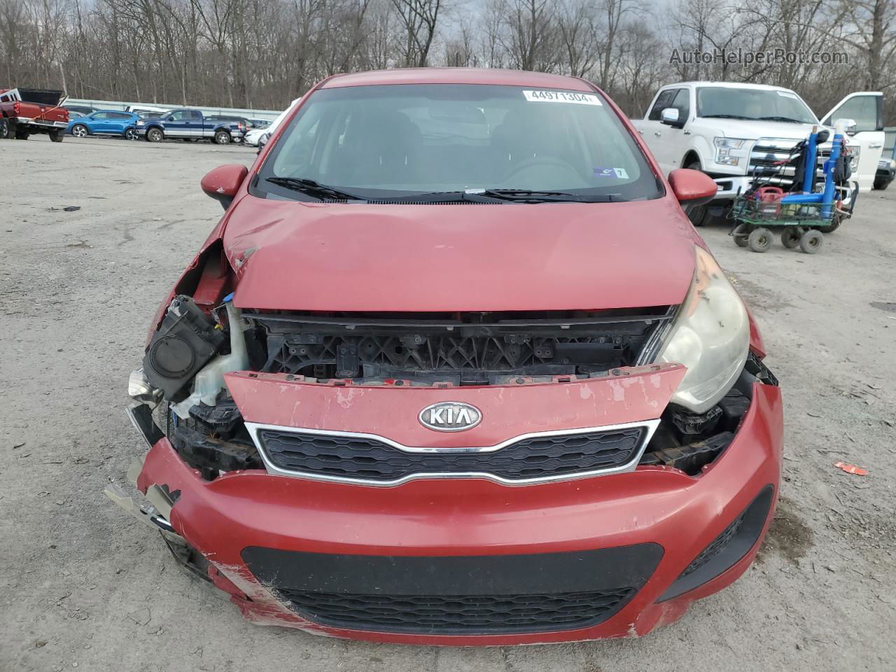 2013 Kia Rio Ex Red vin: KNADN5A36D6114481