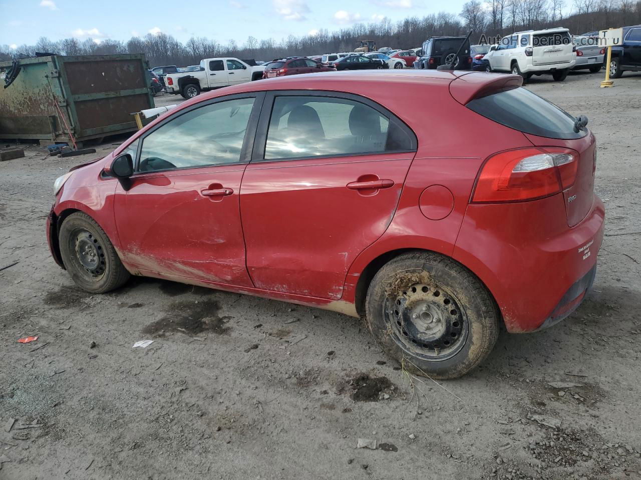 2013 Kia Rio Ex Red vin: KNADN5A36D6114481