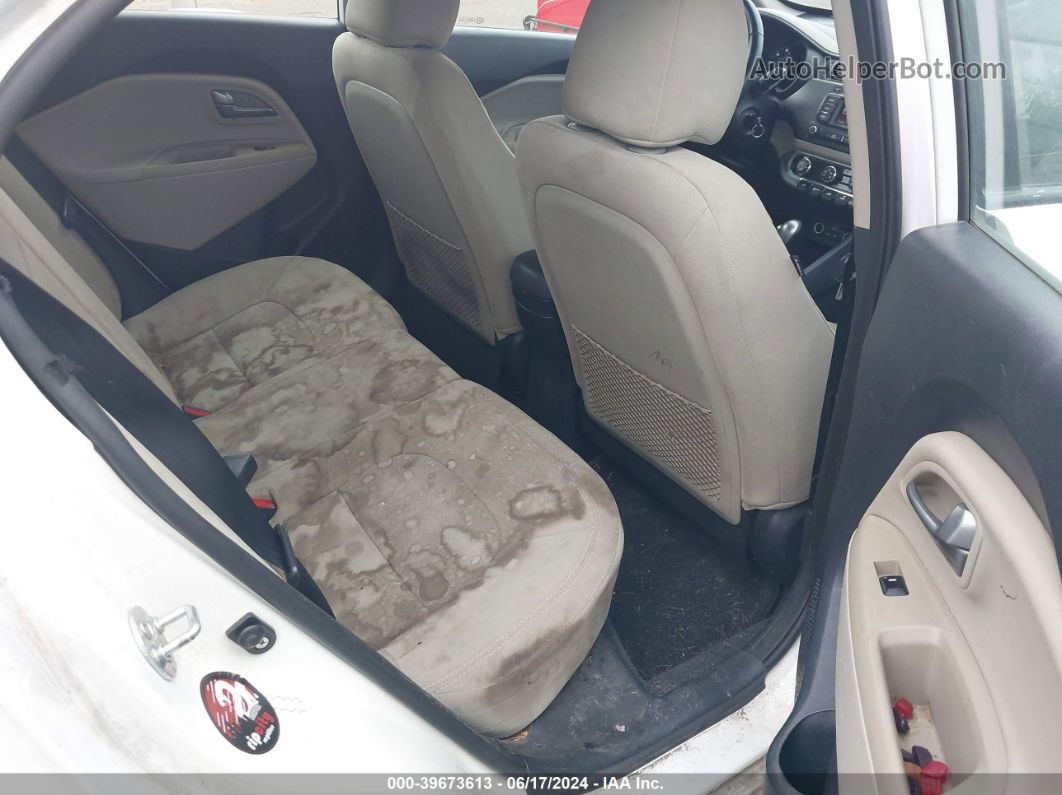 2013 Kia Rio Ex Белый vin: KNADN5A36D6156147