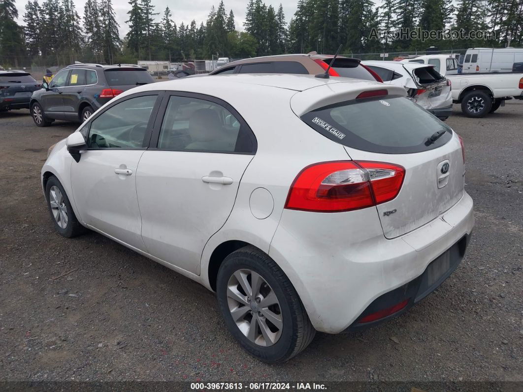 2013 Kia Rio Ex Белый vin: KNADN5A36D6156147