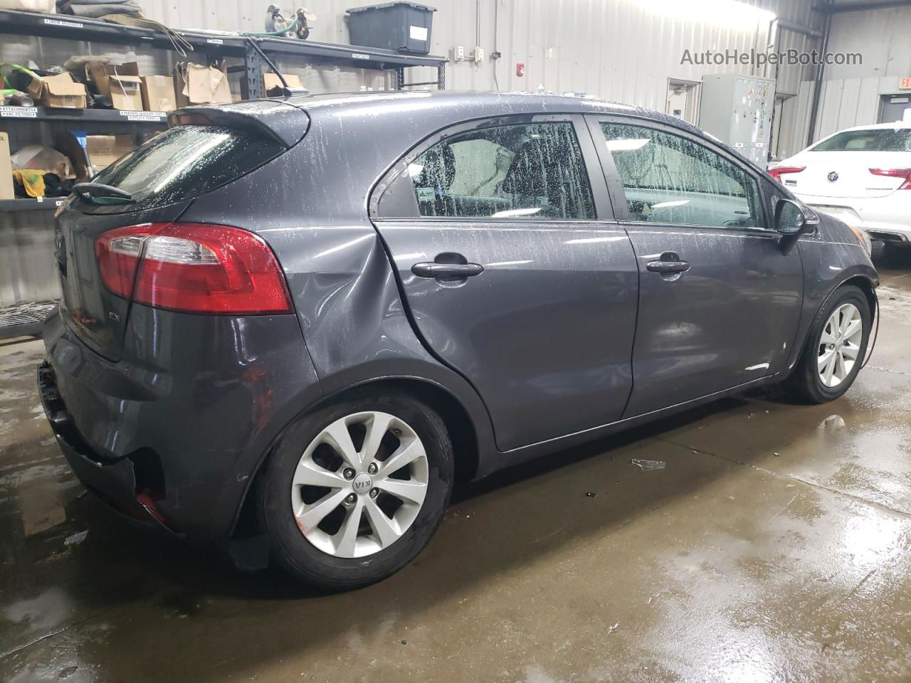 2013 Kia Rio Ex Charcoal vin: KNADN5A37D6108592