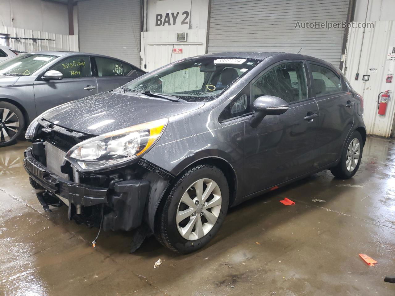 2013 Kia Rio Ex Charcoal vin: KNADN5A37D6108592