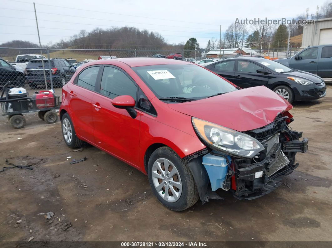 2013 Kia Rio Ex Red vin: KNADN5A37D6252871