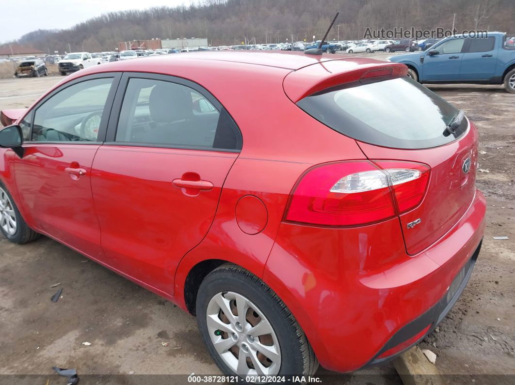 2013 Kia Rio Ex Красный vin: KNADN5A37D6252871