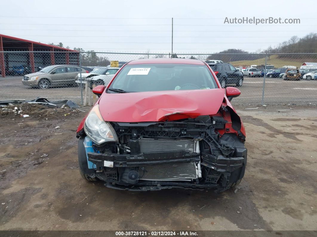 2013 Kia Rio Ex Красный vin: KNADN5A37D6252871