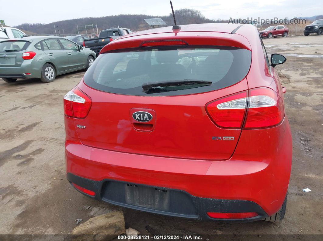 2013 Kia Rio Ex Red vin: KNADN5A37D6252871