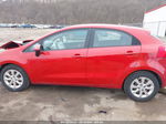 2013 Kia Rio Ex Красный vin: KNADN5A37D6252871