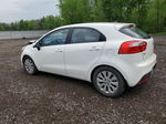 2013 Kia Rio Ex White vin: KNADN5A37D6768034