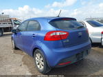 2013 Kia Rio Ex Blue vin: KNADN5A38D6118984