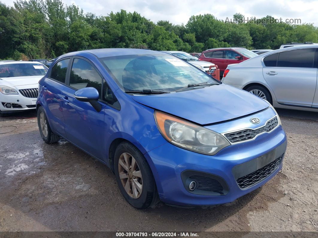 2013 Kia Rio Ex Синий vin: KNADN5A38D6118984