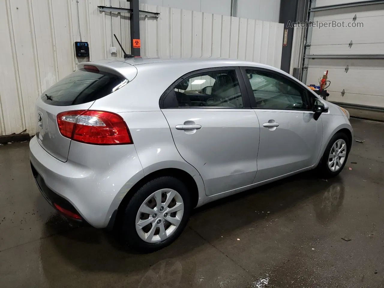 2013 Kia Rio Ex Silver vin: KNADN5A39D6139150