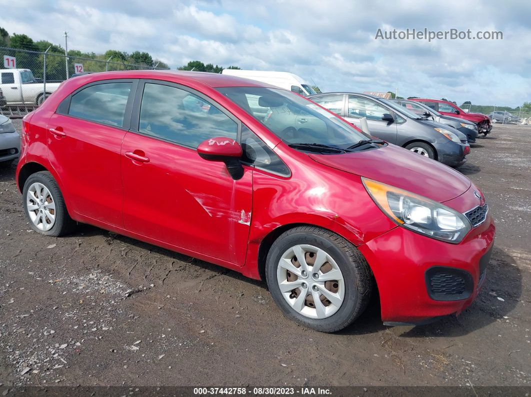 2013 Kia Rio Ex Красный vin: KNADN5A39D6235084