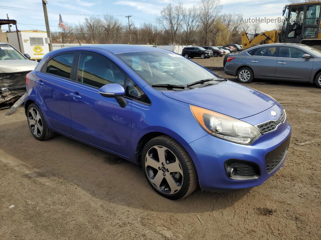 2013 Kia Rio Ex Blue vin: KNADN5A39D6247767