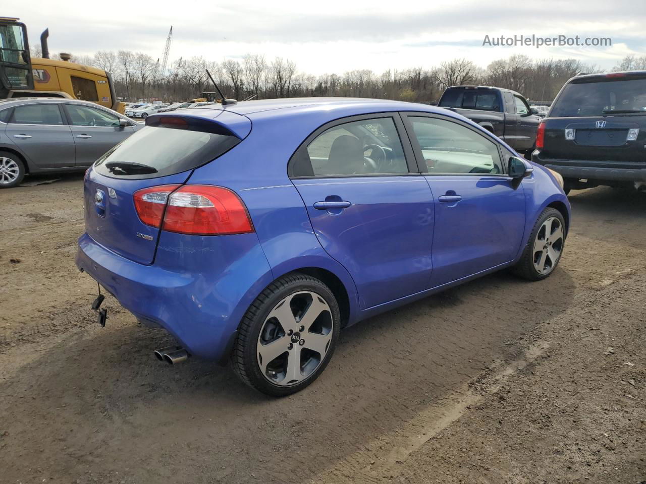 2013 Kia Rio Ex Blue vin: KNADN5A39D6247767