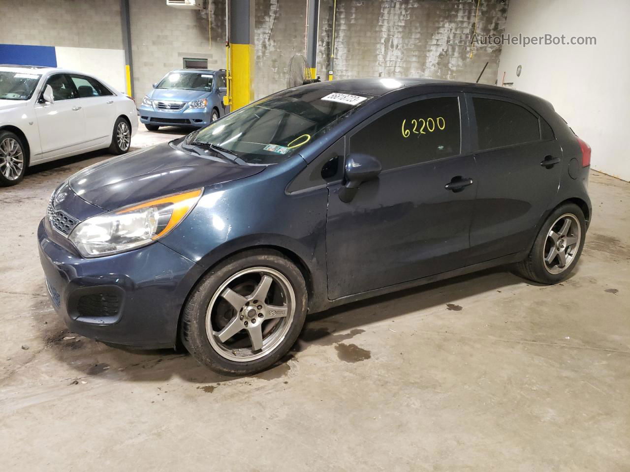 2013 Kia Rio Ex Blue vin: KNADN5A3XD6126651