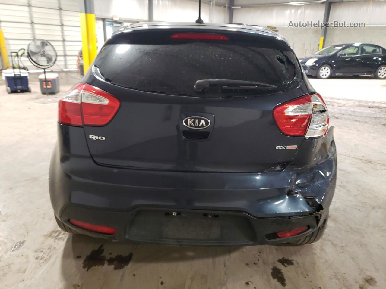 2013 Kia Rio Ex Blue vin: KNADN5A3XD6126651