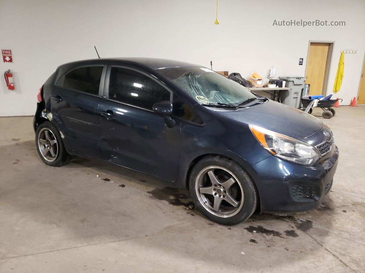 2013 Kia Rio Ex Blue vin: KNADN5A3XD6126651