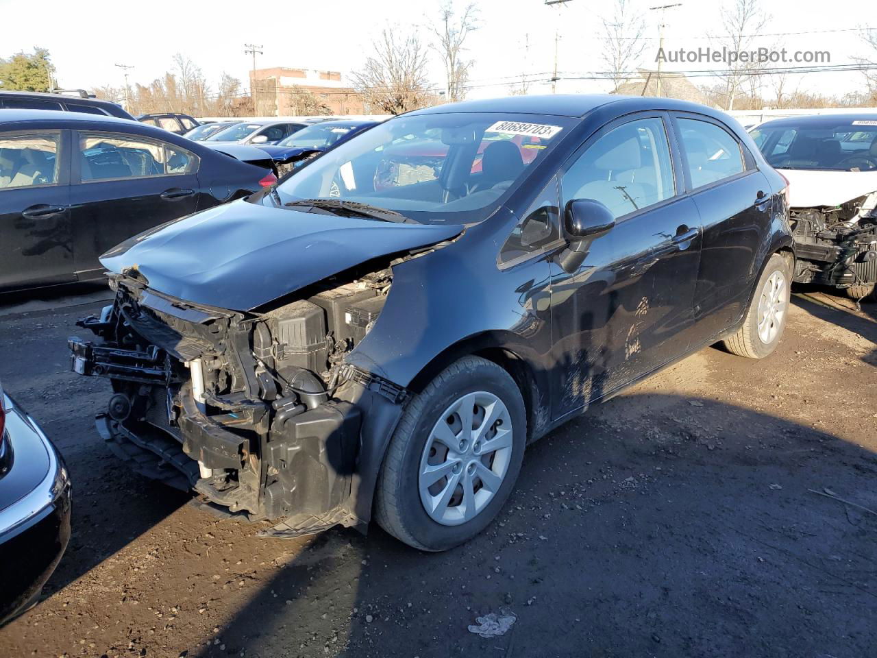 2013 Kia Rio Ex Black vin: KNADN5A3XD6235093