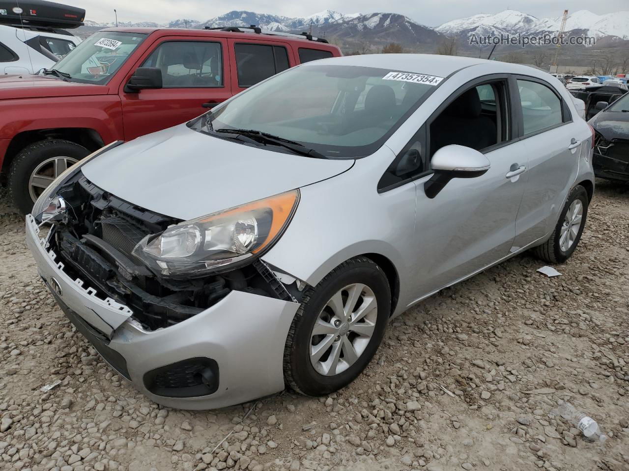 2014 Kia Rio Ex Silver vin: KNADN5A3XE6353713