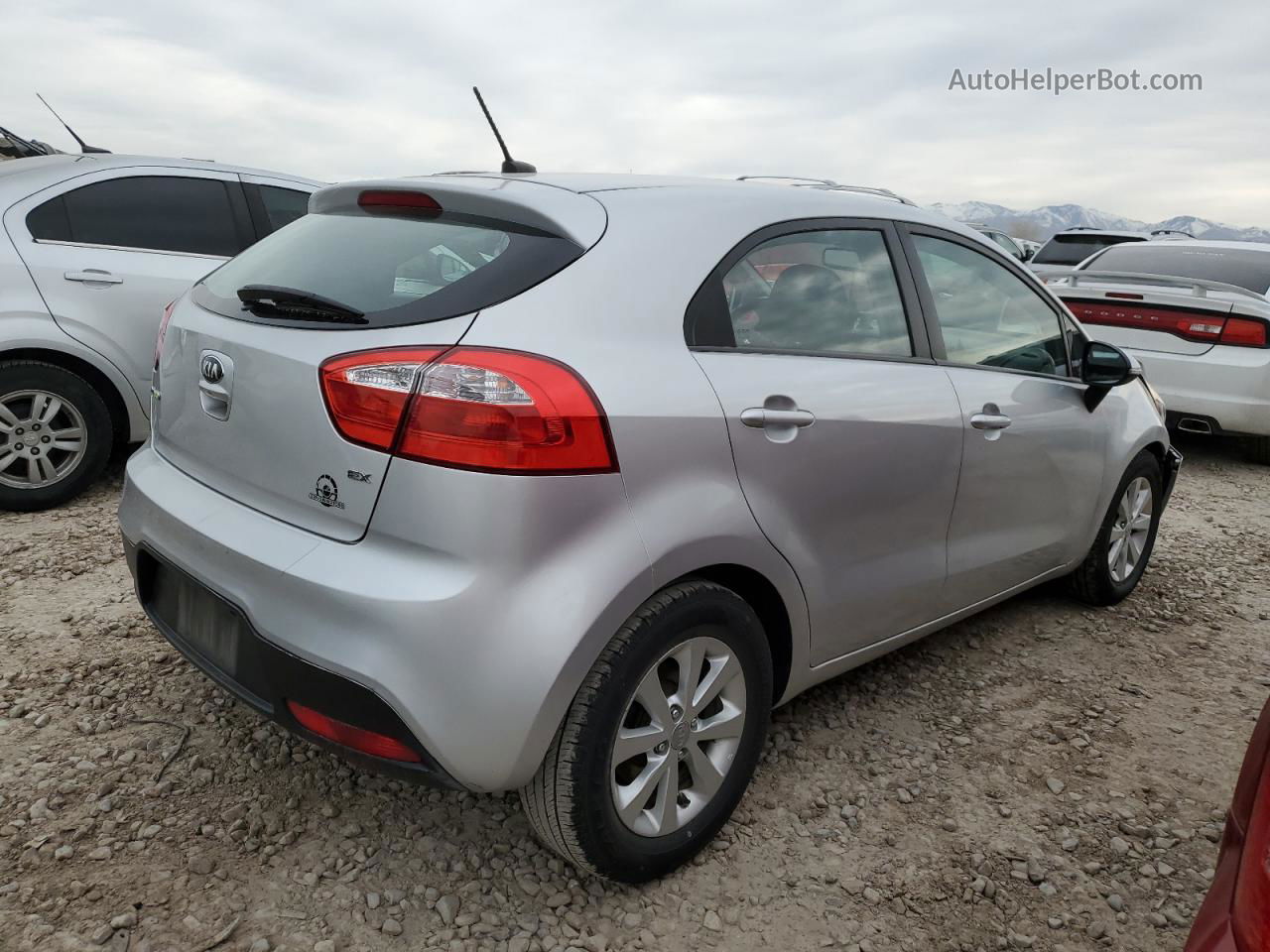 2014 Kia Rio Ex Silver vin: KNADN5A3XE6353713