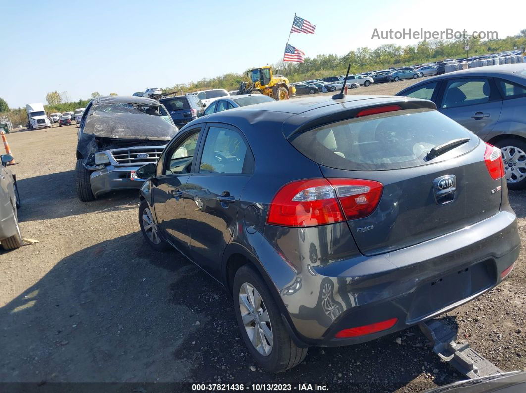 2014 Kia Rio Ex Gray vin: KNADN5A3XE6362136