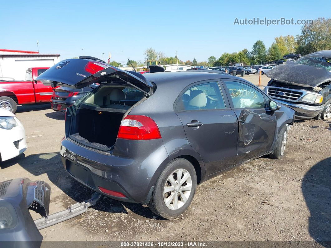 2014 Kia Rio Ex Gray vin: KNADN5A3XE6362136