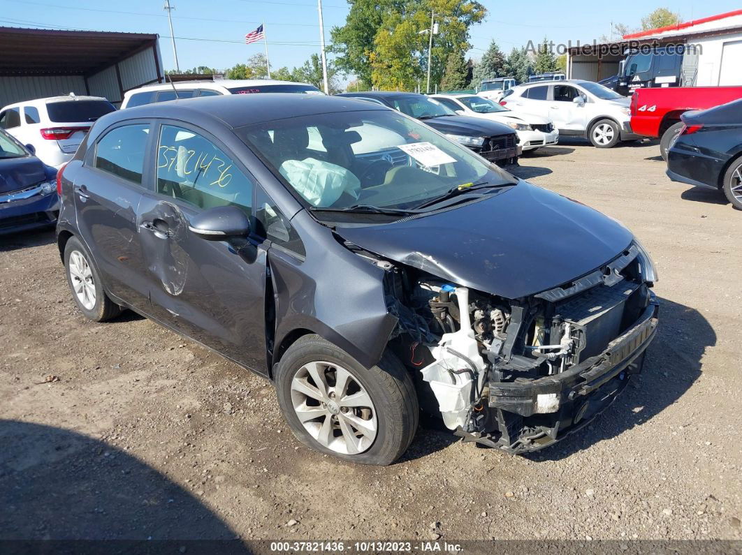 2014 Kia Rio Ex Gray vin: KNADN5A3XE6362136