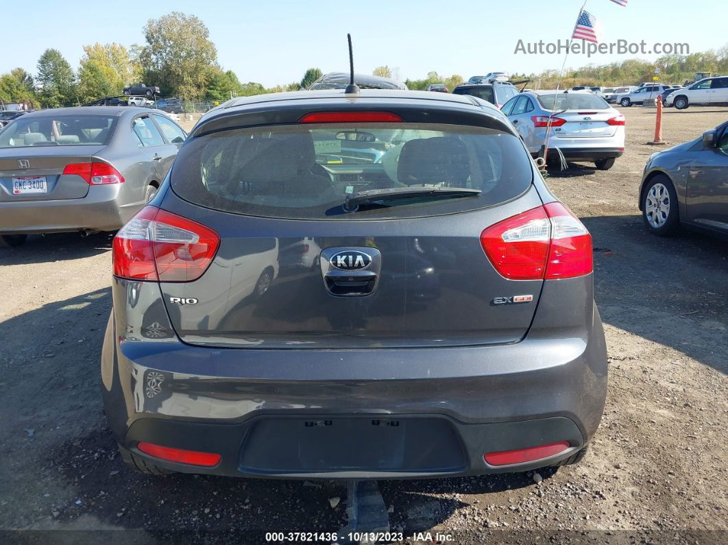 2014 Kia Rio Ex Gray vin: KNADN5A3XE6362136