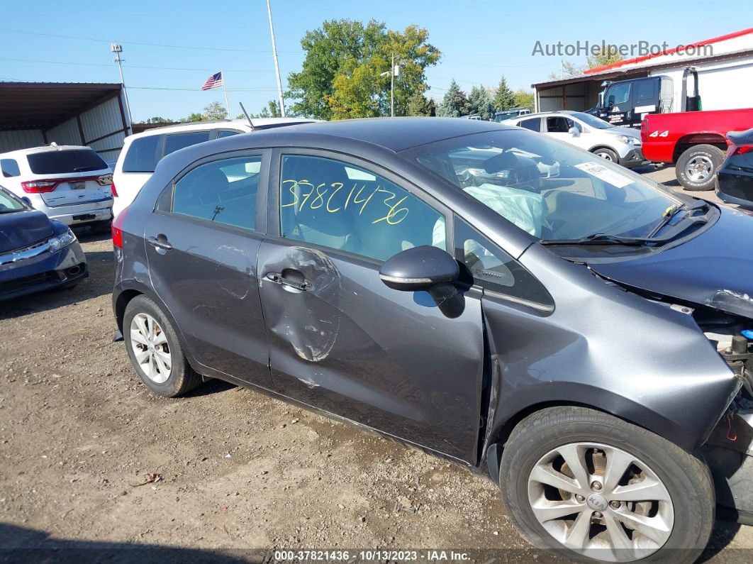 2014 Kia Rio Ex Gray vin: KNADN5A3XE6362136