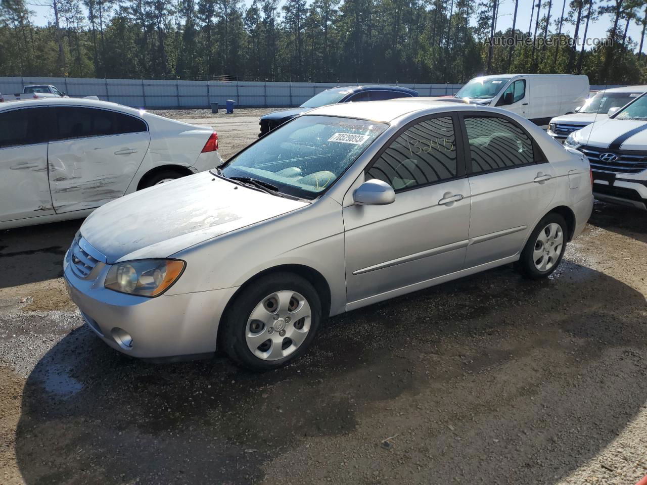 2006 Kia Spectra Lx Gray vin: KNAFE121065305823