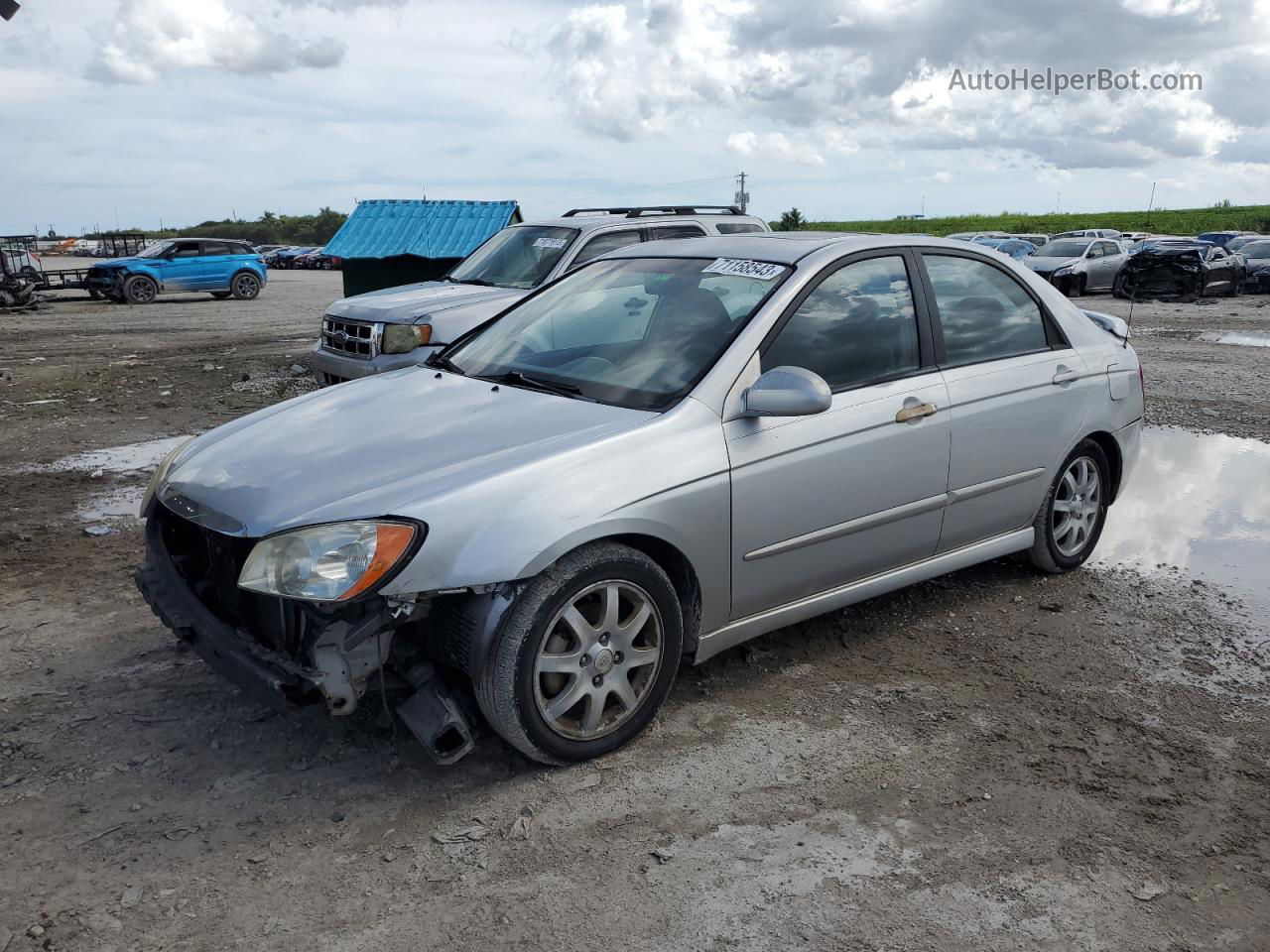 2006 Kia Spectra Lx Silver vin: KNAFE121065331368