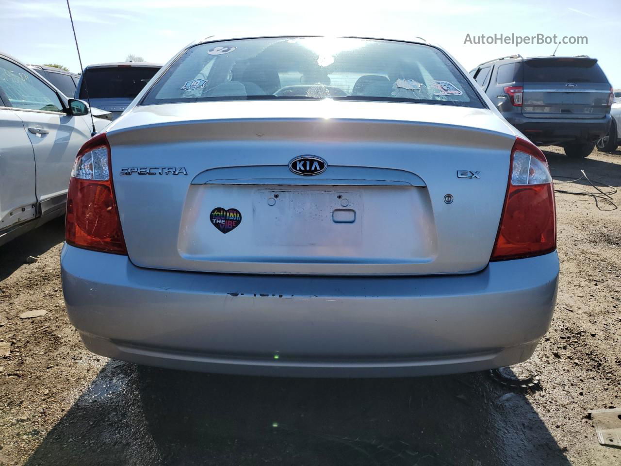 2006 Kia Spectra Lx Silver vin: KNAFE121065345139