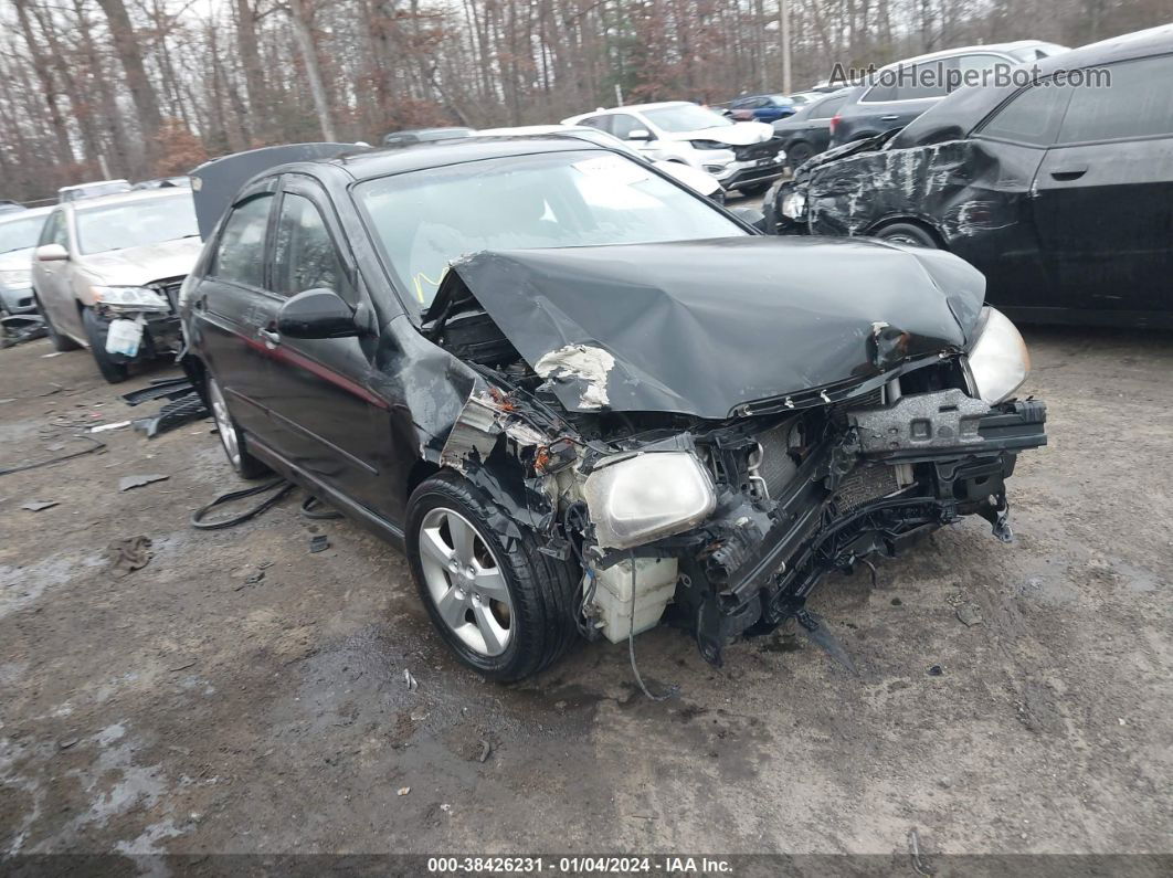 2007 Kia Spectra Sx Черный vin: KNAFE121075002347