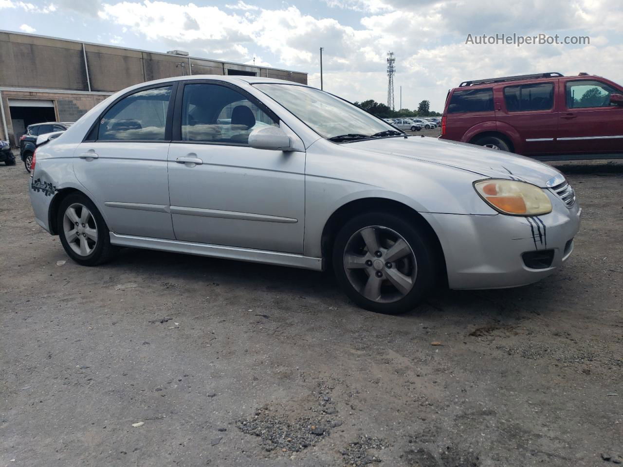 2007 Kia Spectra Ex Silver vin: KNAFE121075005829