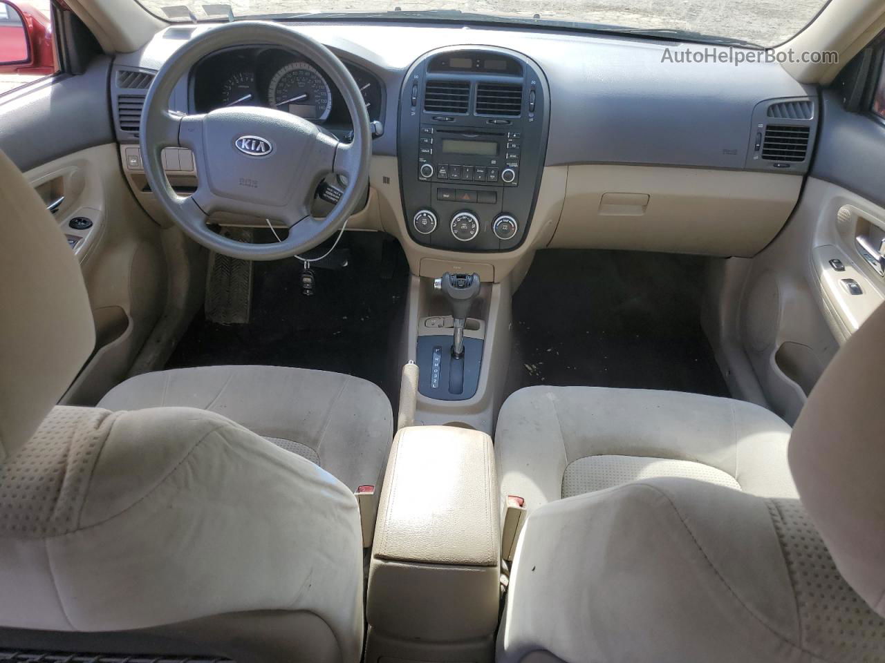 2007 Kia Spectra Ex Бордовый vin: KNAFE121075379020