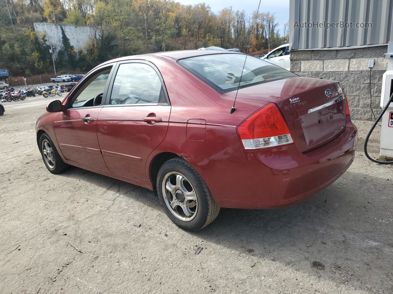 2007 Kia Spectra Ex Бордовый vin: KNAFE121075379020