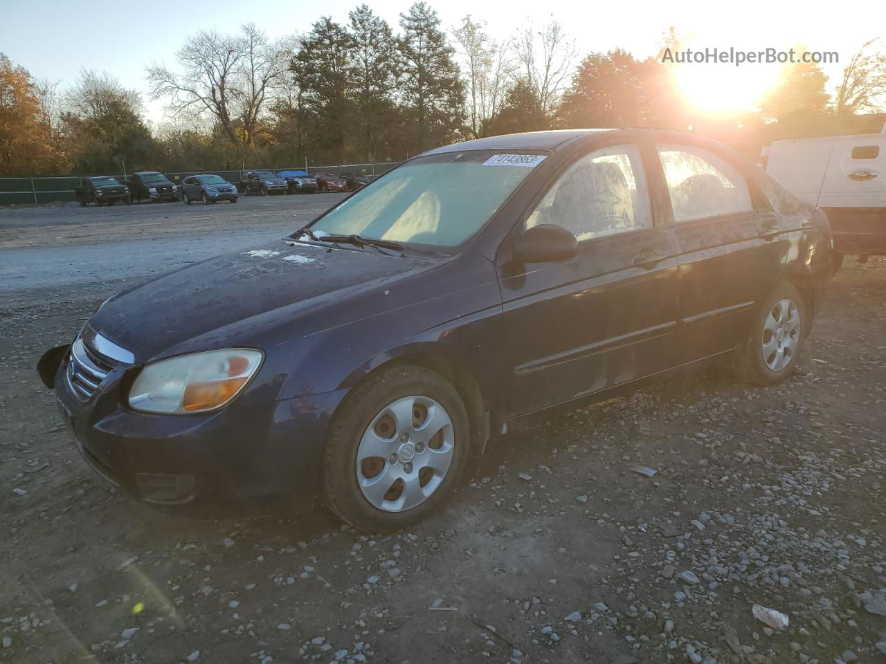 2007 Kia Spectra Ex Blue vin: KNAFE121075388784