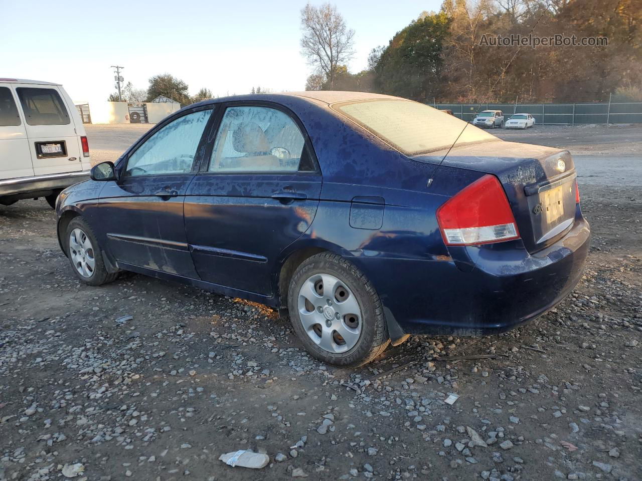 2007 Kia Spectra Ex Blue vin: KNAFE121075388784