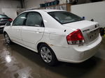 2007 Kia Spectra Ex White vin: KNAFE121075440589