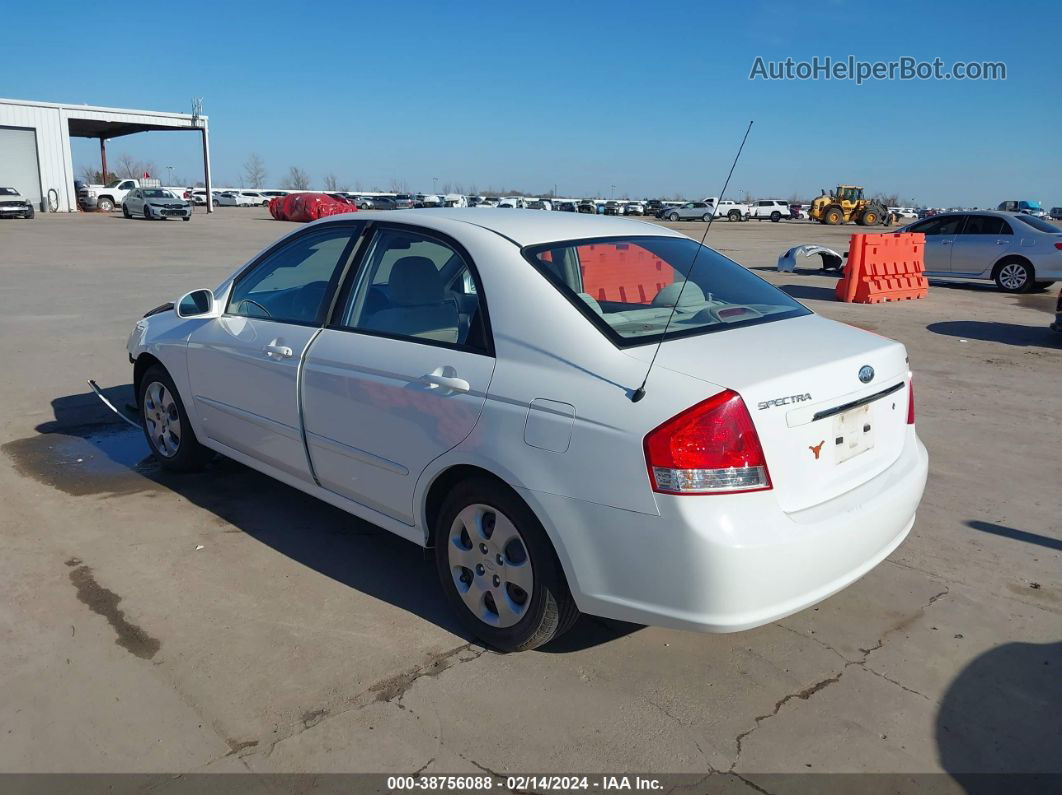 2007 Kia Spectra Ex White vin: KNAFE121075466318