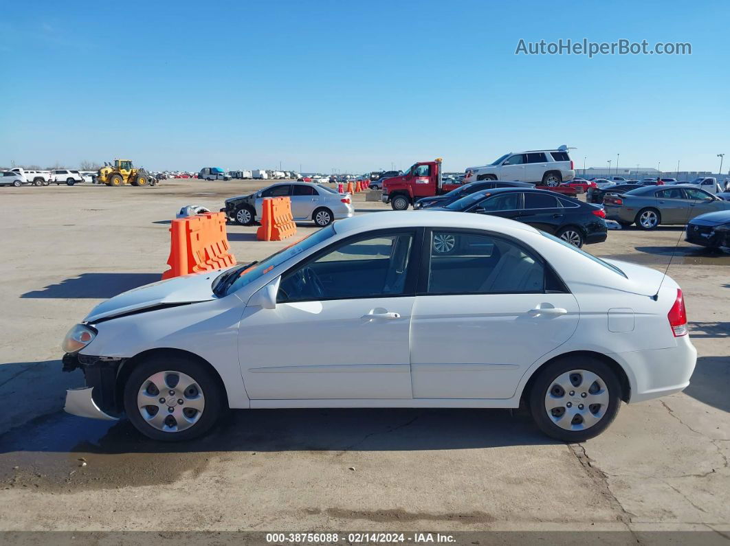 2007 Kia Spectra Ex White vin: KNAFE121075466318