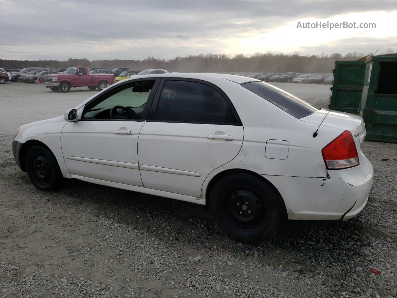 2007 Kia Spectra Ex White vin: KNAFE121075474239