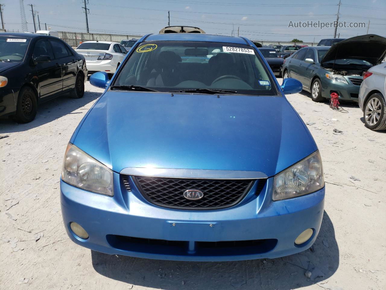 2005 Kia Spectra Lx Blue vin: KNAFE121155153338