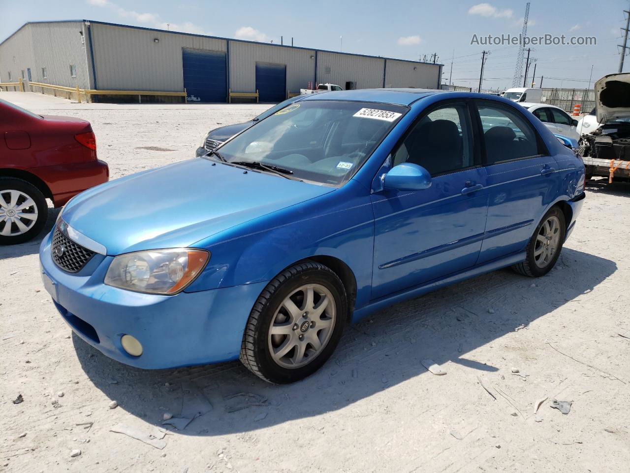 2005 Kia Spectra Lx Blue vin: KNAFE121155153338