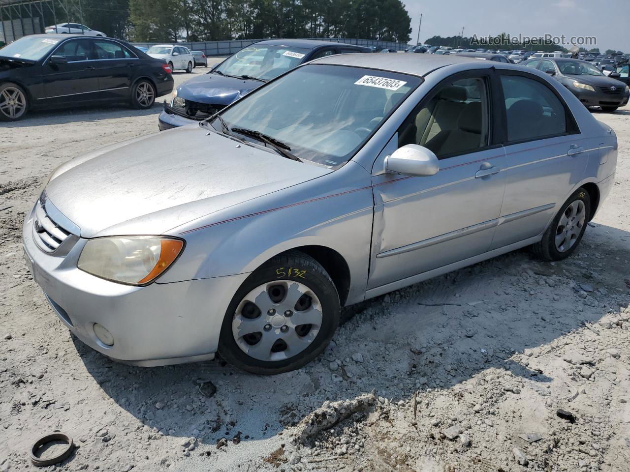 2005 Kia Spectra Lx Silver vin: KNAFE121155181737