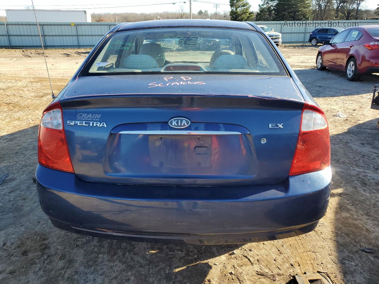 2005 Kia Spectra Lx Blue vin: KNAFE121155192365