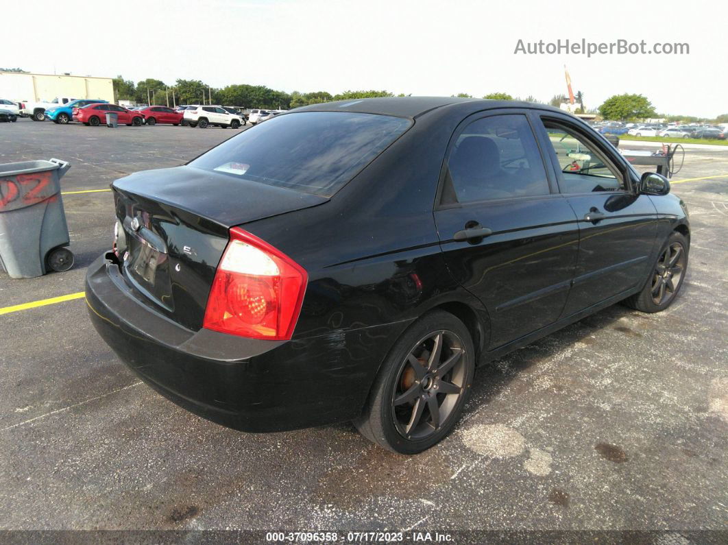 2006 Kia Spectra Ex/sx/lx Black vin: KNAFE121165298428